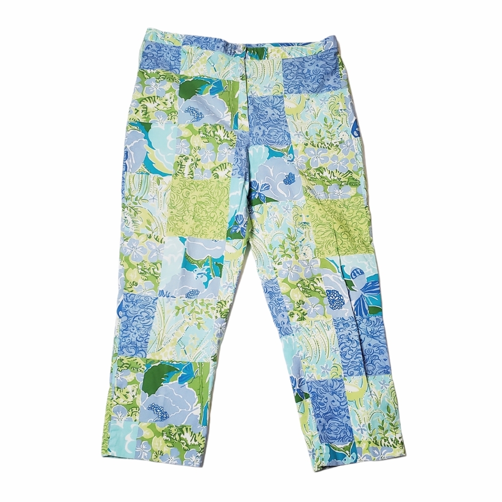 Lilly Pulitzer Zoo Patch Patchwork Pants - image 1